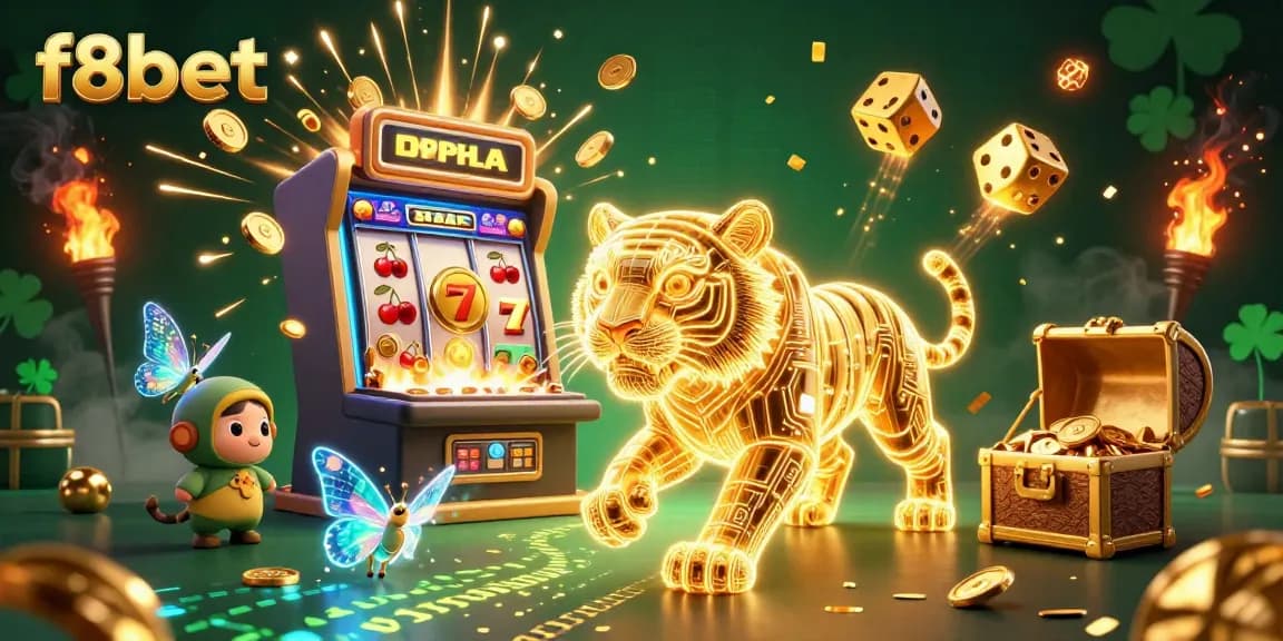 Play exciting casino games at f8bet with vibrant energy and winning symbols!