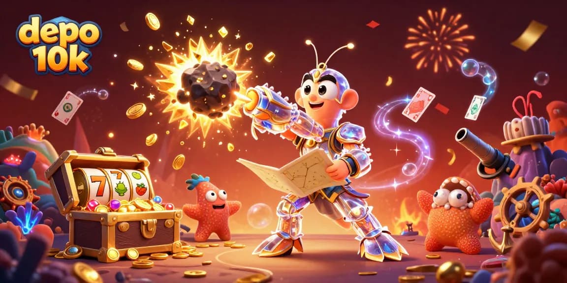 Experience the excitement of depo 10k slots with vibrant treasures, samurai shrimp, and cosmic energy!