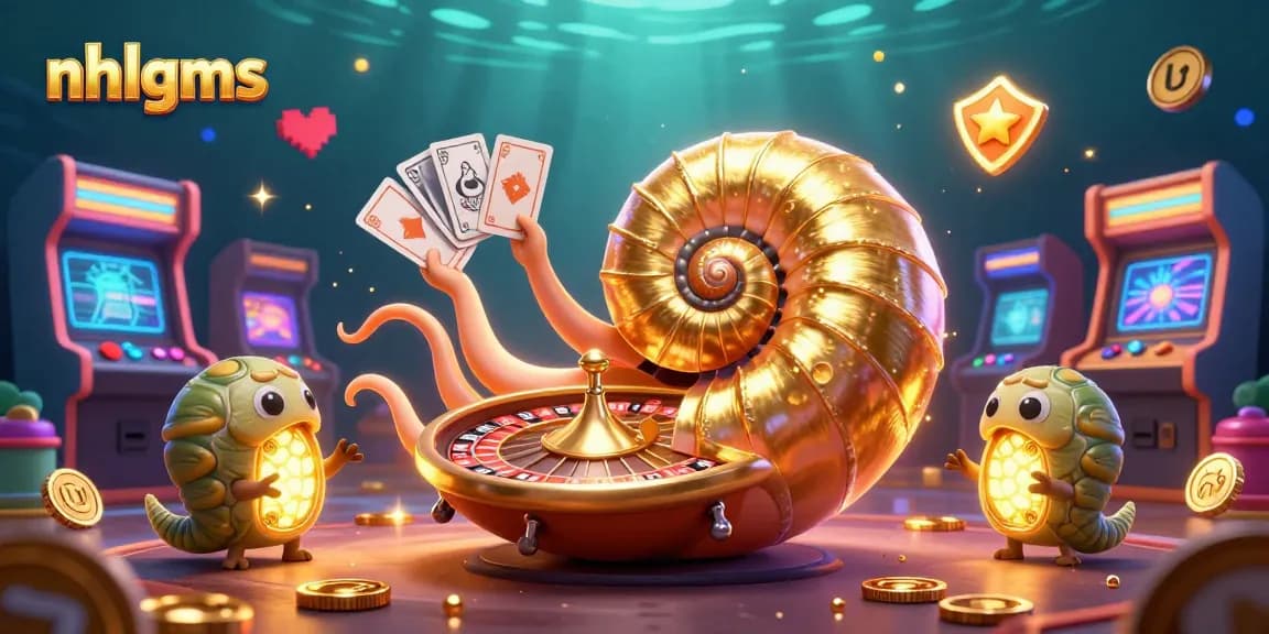 Engage with nhlgms as the giant nautilus spins the roulette wheel in vibrant 3D casino atmosphere.