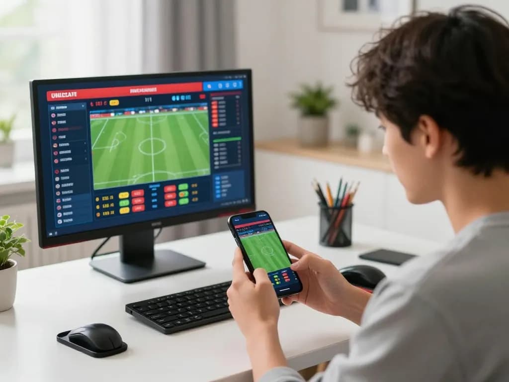 Experience thrilling sports betting online with gen-e smartphone, engaging interface and lively atmosphere.