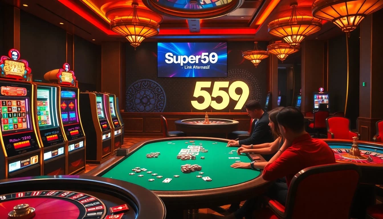 Experience the excitement of gambling with super59 link alternatif at a vibrant poker table.