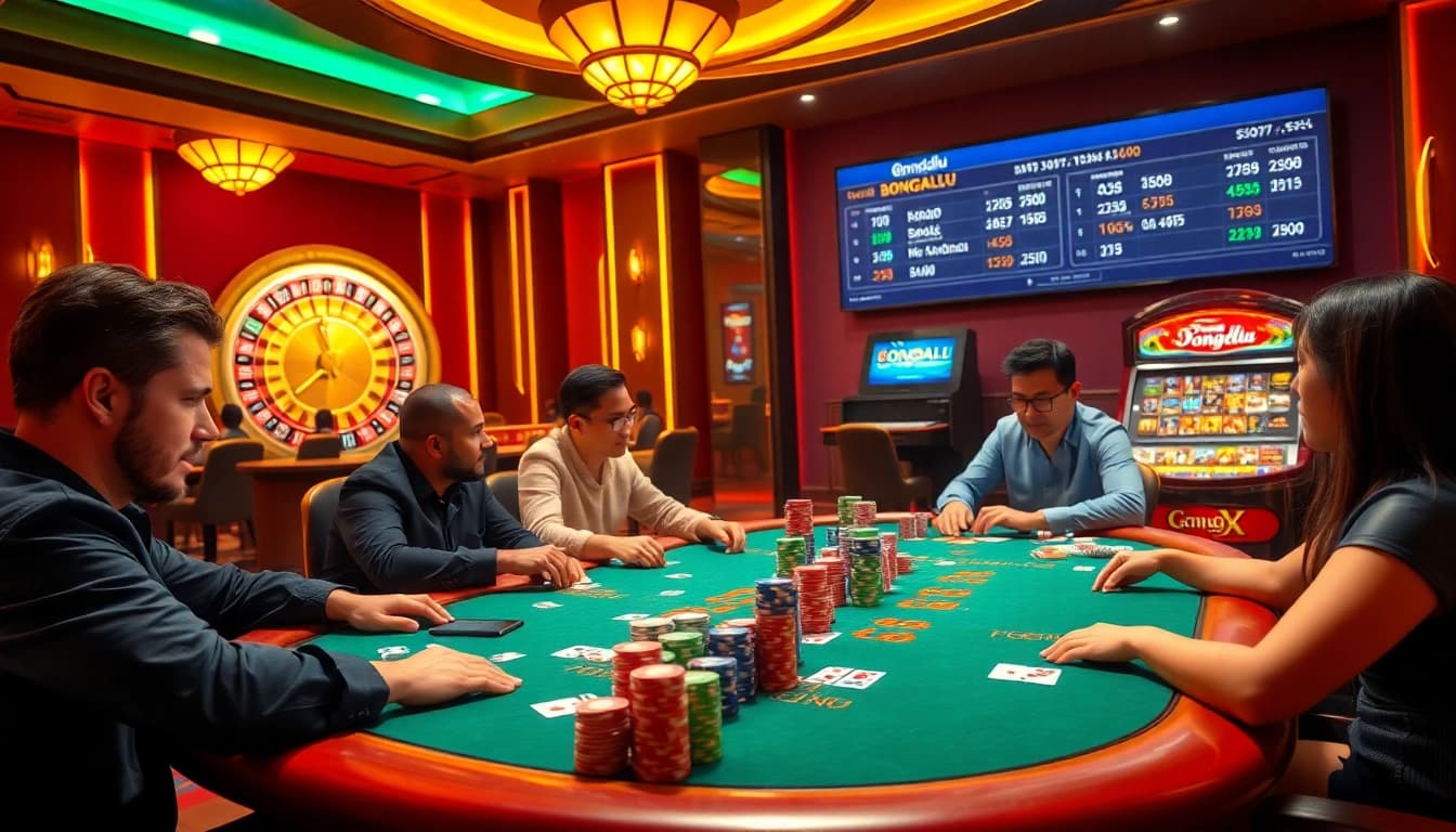 Experience the thrill of high-stakes poker at Bongdalu's vibrant casino scene.