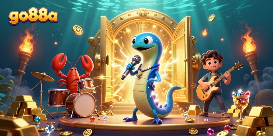 Experience thrilling gameplay at go88a, where an electric eel DJ captivates in an underwater casino.