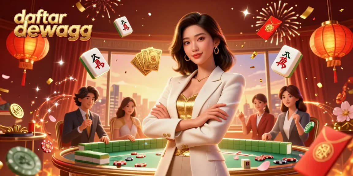 Experience the thrill of daftar dewagg with a glamorous Asian dealer at a vibrant casino!