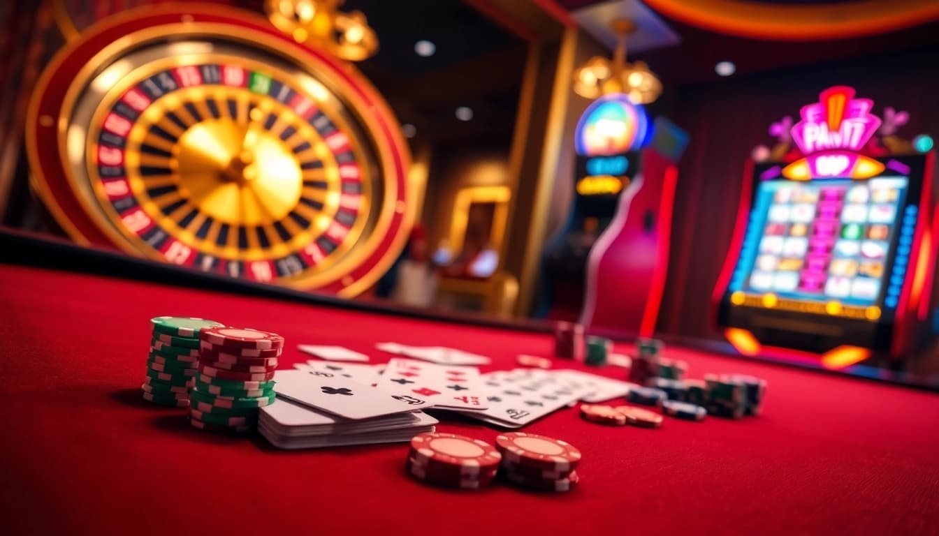 Experience the excitement of 789p with vibrant casino action showcasing poker, roulette, and slots.