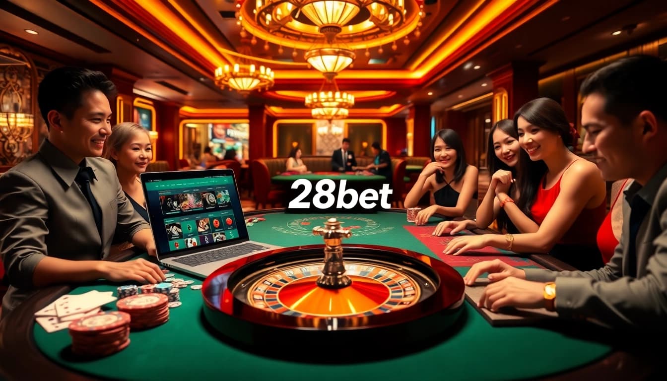 Enjoy thrilling games at khuyến mãi 28bet casino with vibrant chips and online promotions.