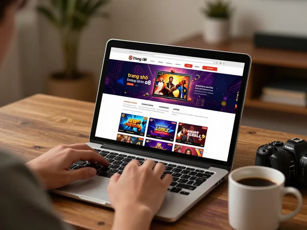 Engaged player exploring game options on trang chủ o8 for strategic online gambling.