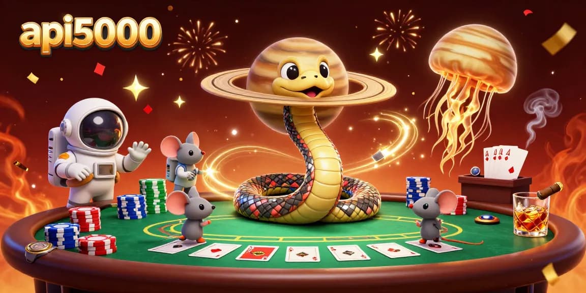 Menggunakan api5000 untuk bermain poker dengan karakter unik di kasino luar angkasa.