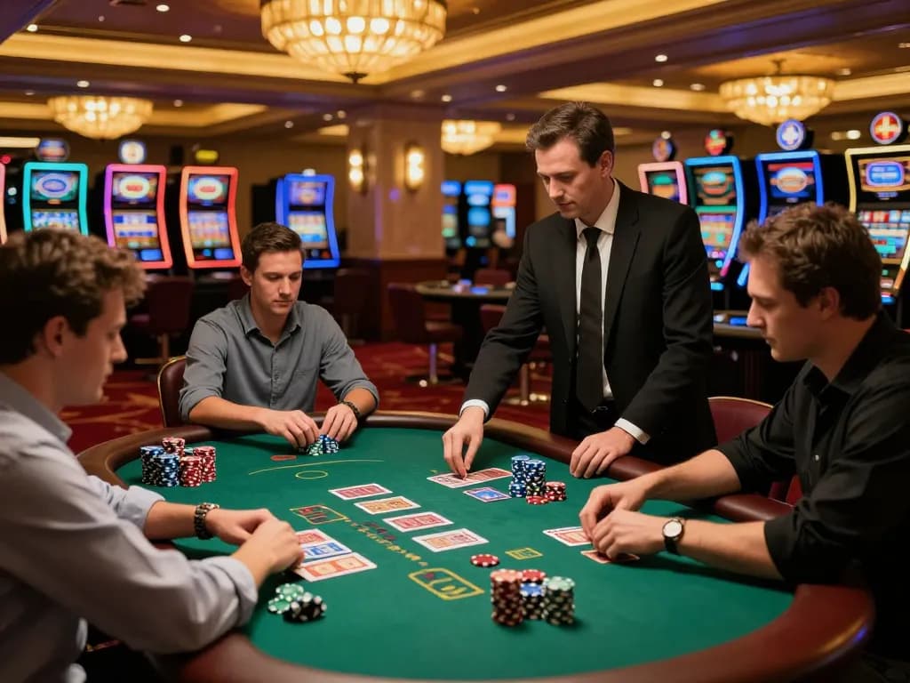 Engaging gameplay at an LGOGOAL blackjack table showcasing exciting casino action
