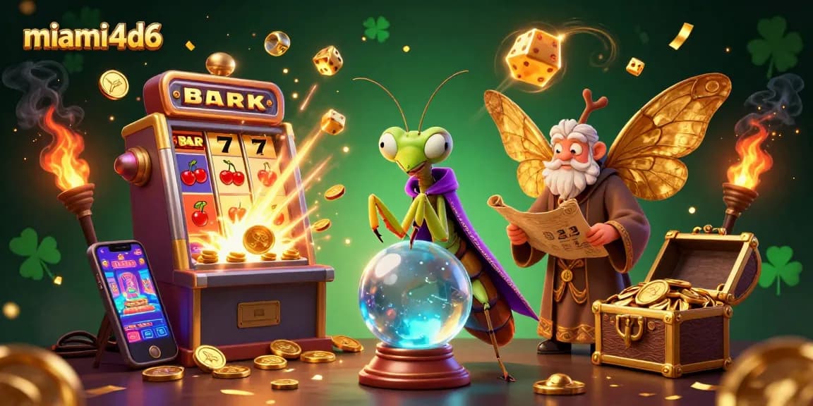Spin the slots and win big with miami4d6 in this packed casino scene featuring vibrant game elements.