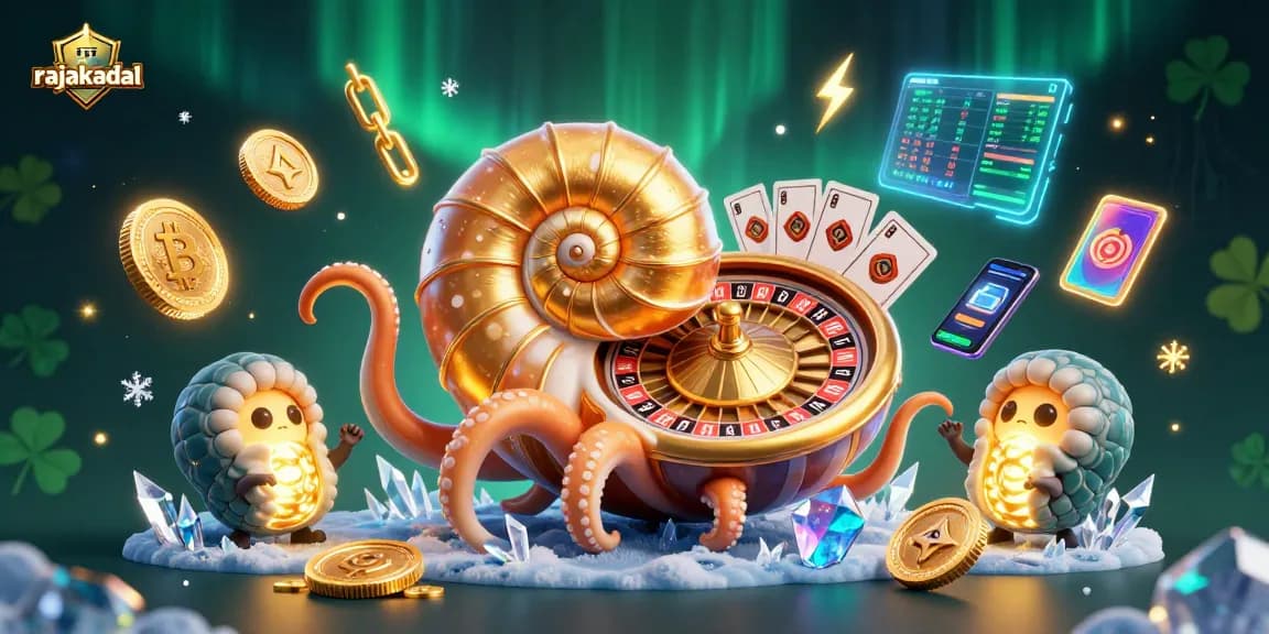 rajakadal bermain dengan nautilus beruang roulette dan koin digital cemerlang di dunia permainan online