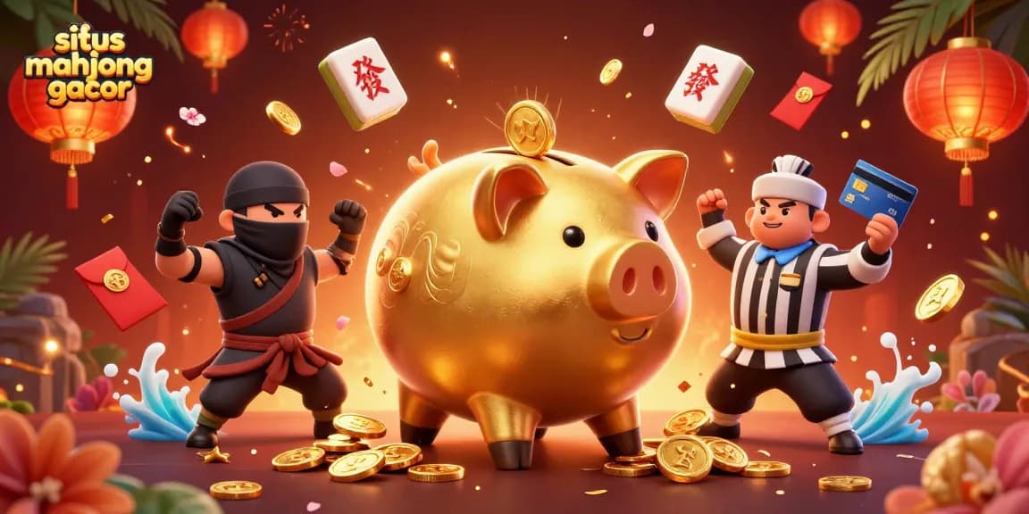 Experience the excitement of situs mahjong gacor with animated characters and dynamic casino elements.