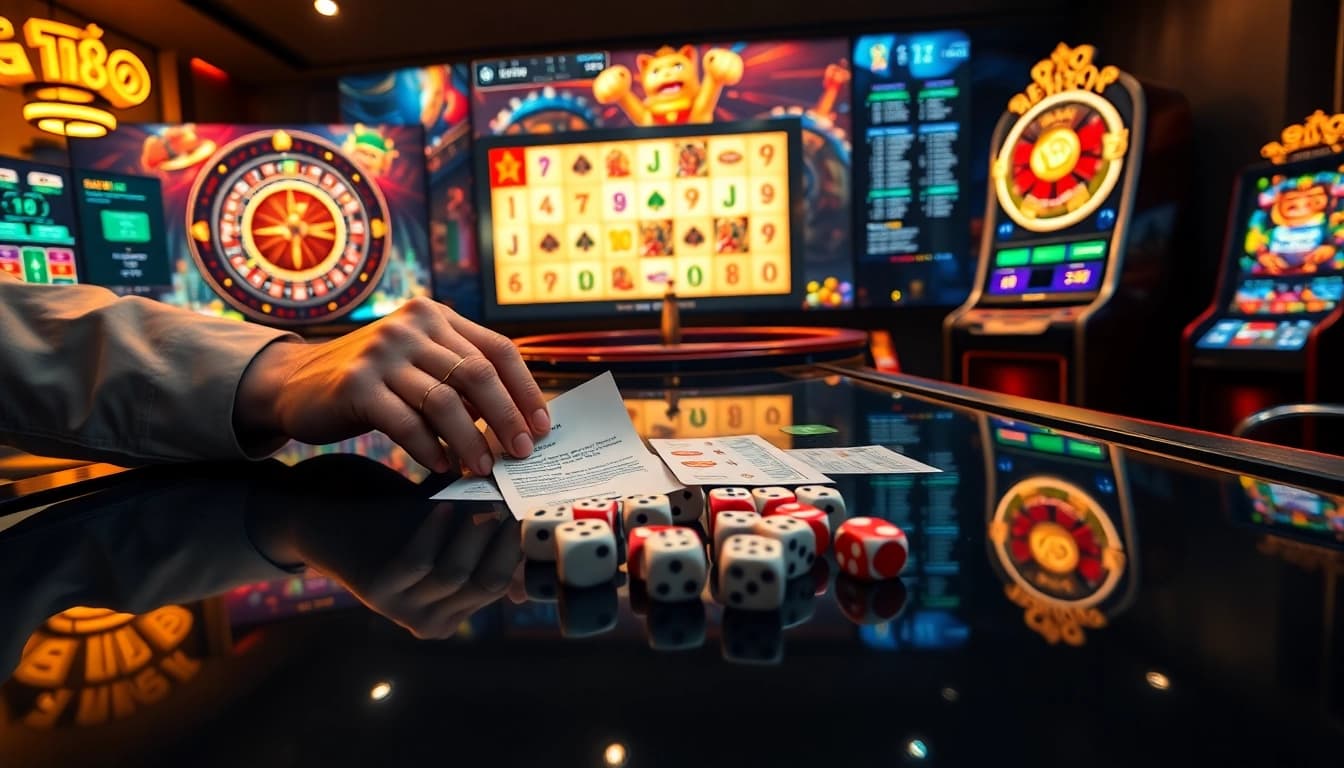 Expert players executing lô đề trực tuyến betting strategies with real-time lottery data and poker chips