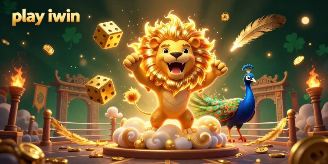 Experience the thrill as you play iwin with dazzling characters and dynamic casino elements in a vibrant illustration.