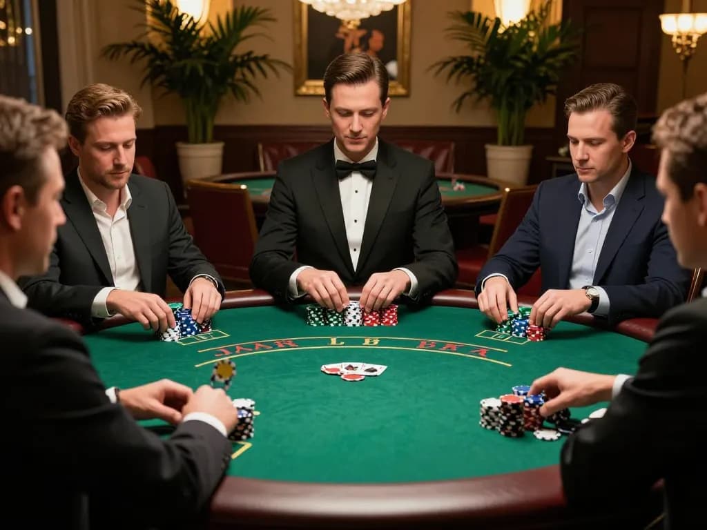 Play strategies at https://gg888.world/ during an exciting Blackjack game in a luxurious casino