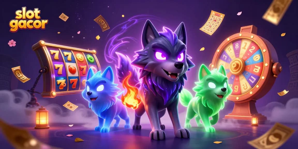 Geng serigala yang bersinar menampilkan slot gacor dengan elemen permainan kasino yang memikat.