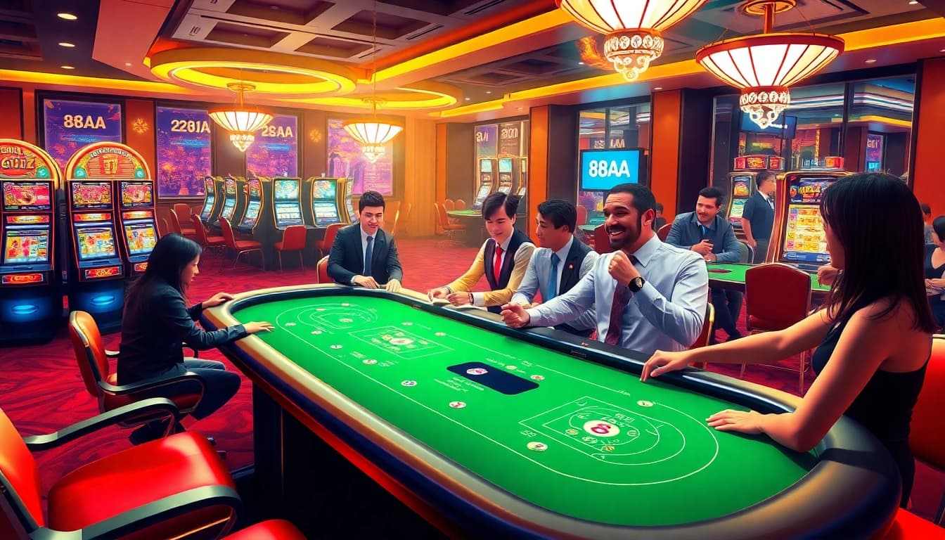 Experience the thrill of winning at 88aa online casino with vibrant games and engaging players.
