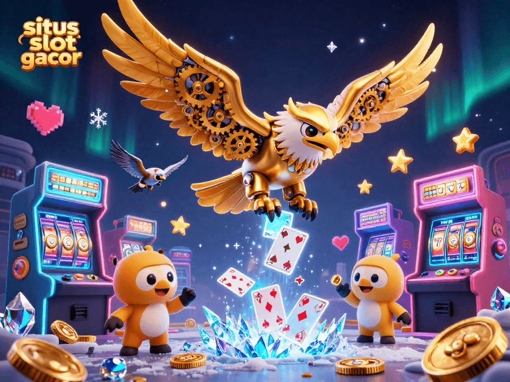 Experience exhilarating gameplay with the situs slot gacor featuring golden eagle and arcade elements.