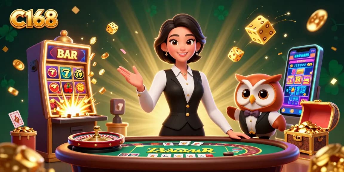 C168 invites players to experience exciting gameplay with talented dealers and thrilling casino games.