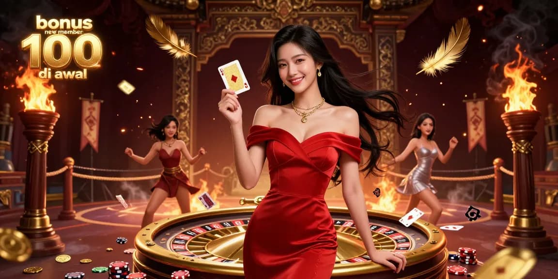 Engage with the thrilling bonus new member 100 di awal offer in a vibrant online casino scene.