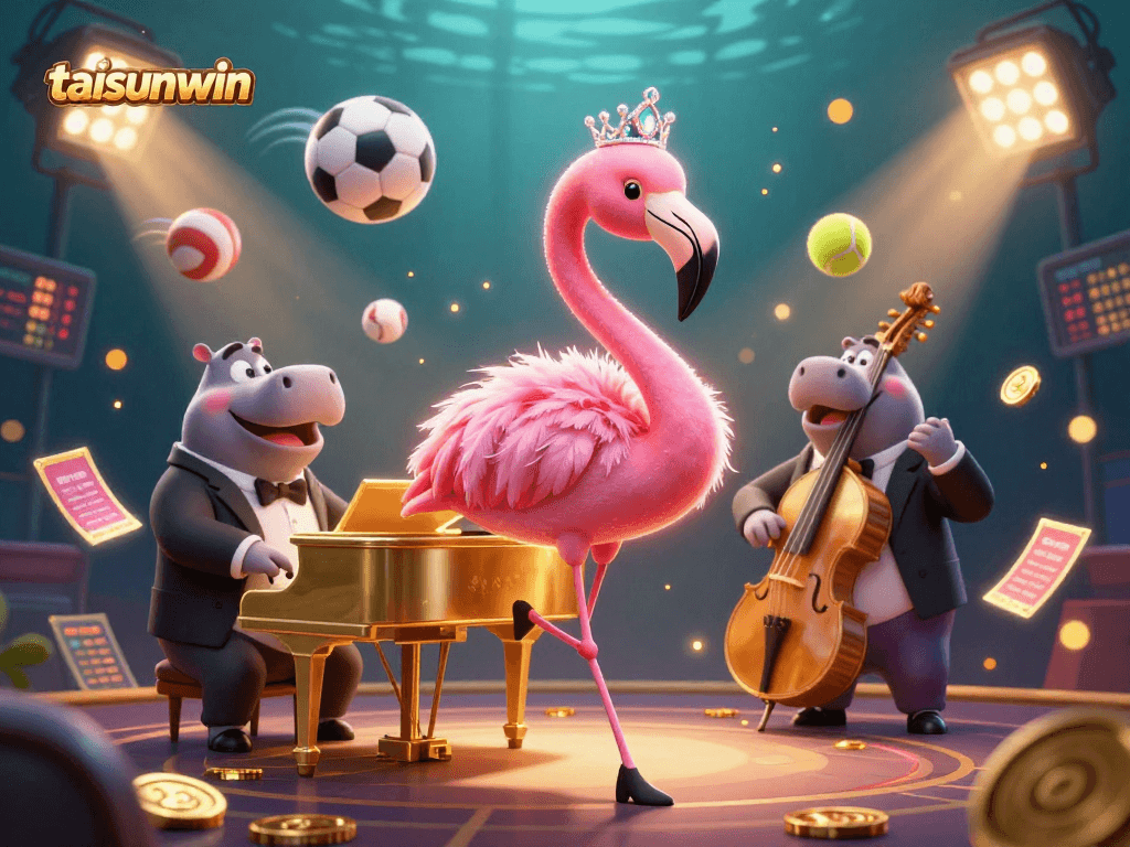 Experience fun with taisunwin, where a vibrant casino scene blends music and sports excitement.