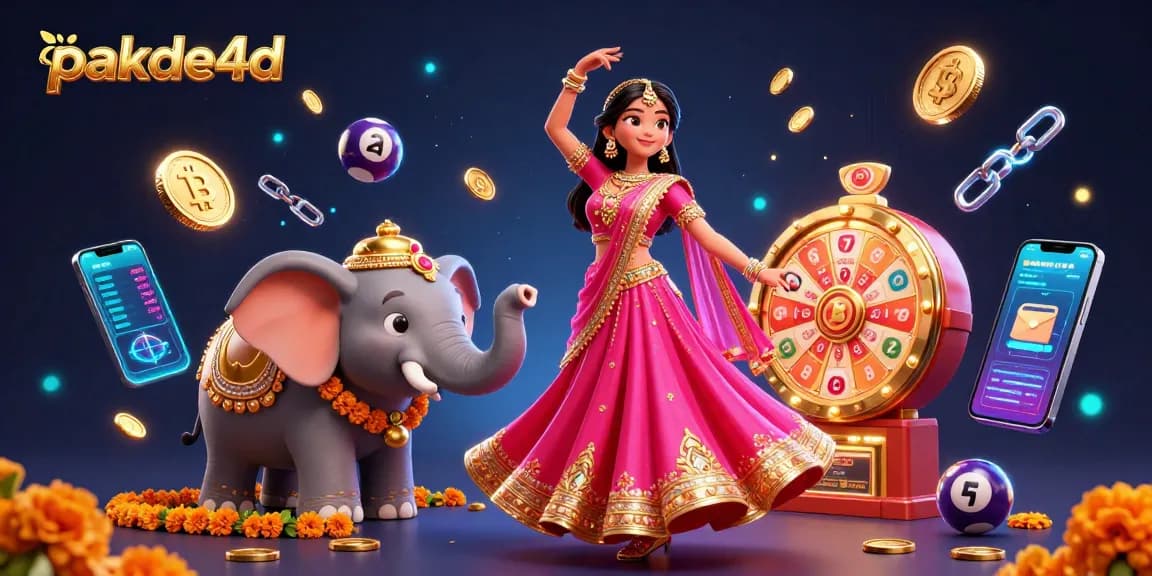 Engage with pakde4d's vibrant lottery experience featuring colorful elements and characters.