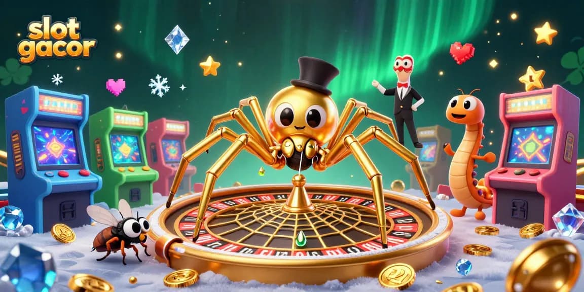 Pemainan slot gacor yang menarik di platform kasino dengan warna cerah dan elemen game interaktif