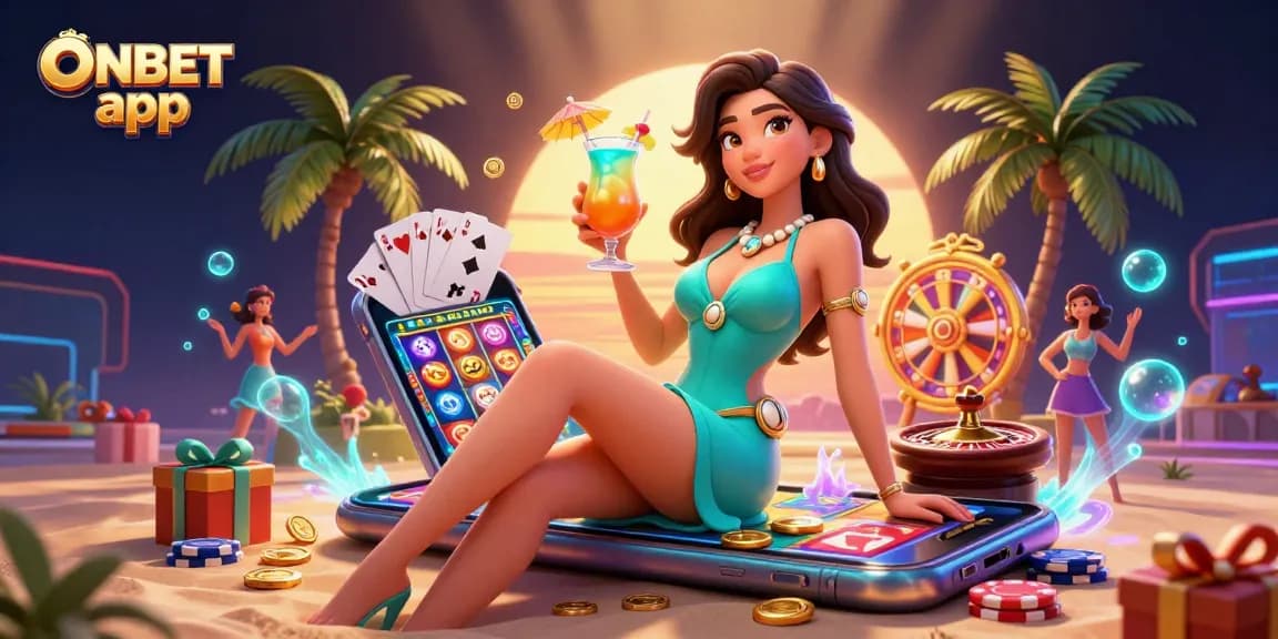Experience the thrill of winning on the ONBET app with engaging slot games and vibrant casino visuals.