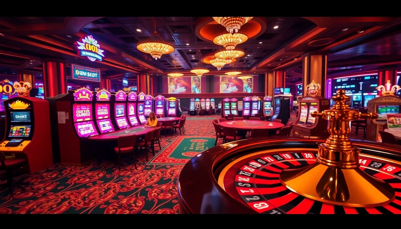 Experience the thrill of gaming at idnslot with vibrant slot machines and lively poker action.