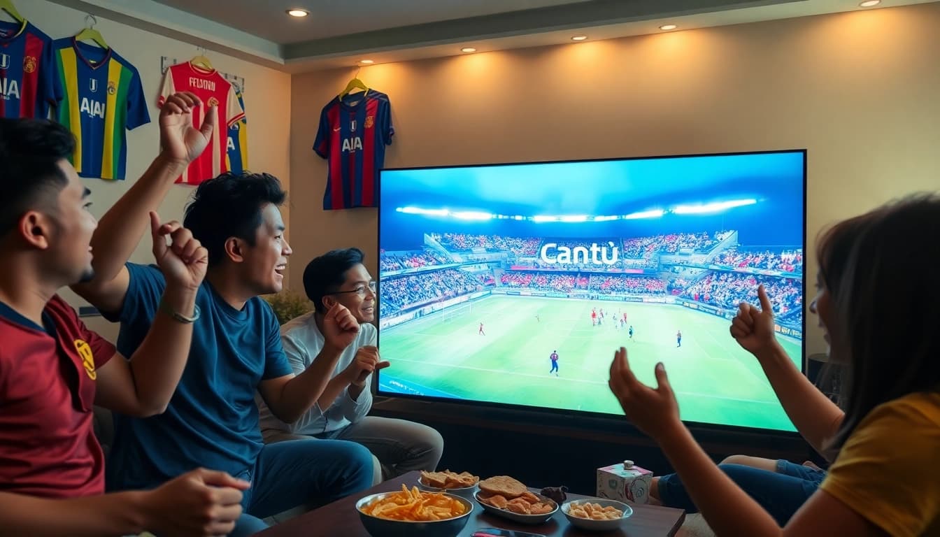Cakhia TV brings football fans together for an exciting live match, showcasing passion and community.