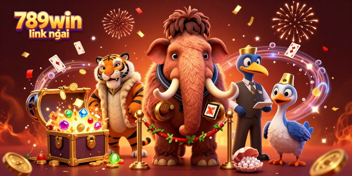 Experience the thrill with 789win link mới in this vibrant casino scene featuring colorful characters and game elements.