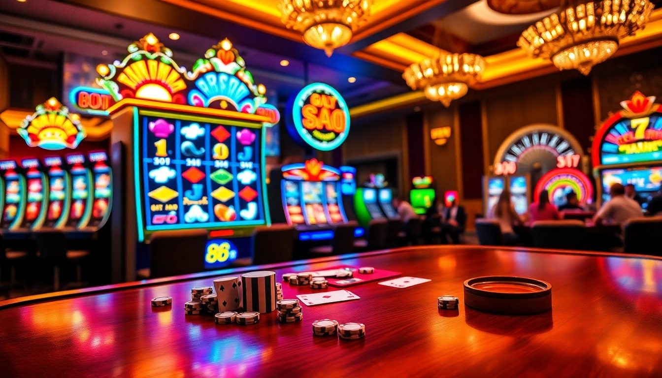 Experience the excitement of winning at slot88 machines in a luxurious casino setting.
