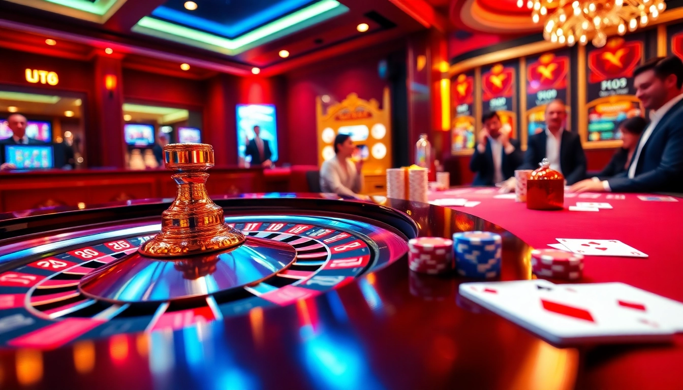 Engage with the online gambling thrills at lego138 featuring vibrant roulette wheels and poker games.