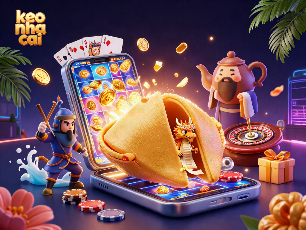 Experience exciting bets with keo nha cai in this vibrant casino scene showcasing fortune and fun.