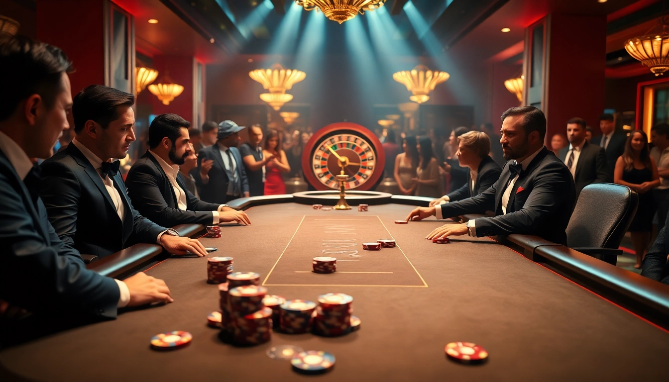 High-stakes tension at a luxurious poker table at 123win casino.