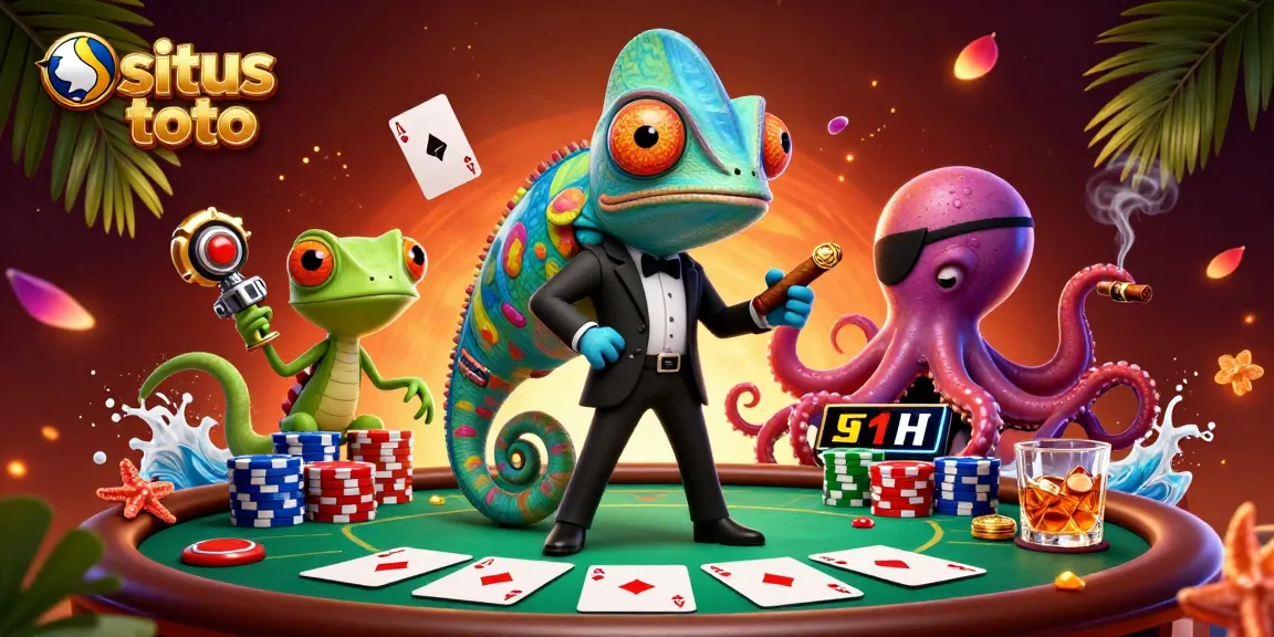 Engage in situs toto gameplay with dynamic poker action and colorful characters.