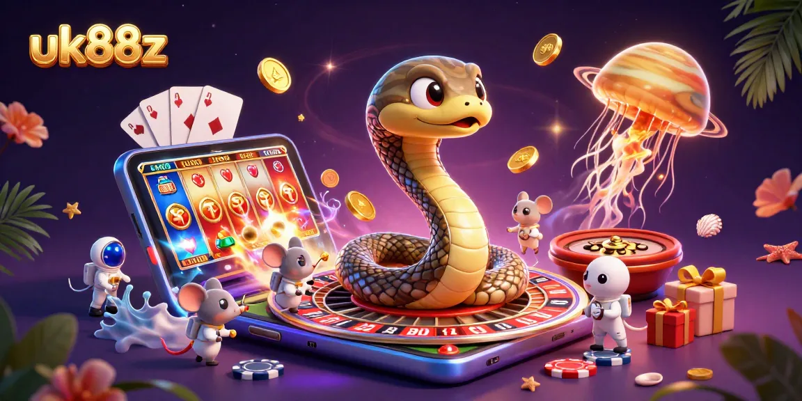 Engage in thrilling bets with uk88z as mice gamble around a cosmic roulette wheel.