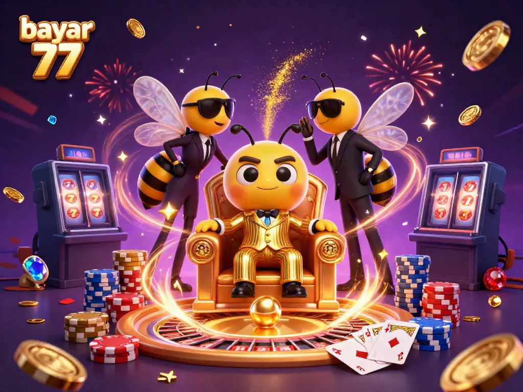 Experience thrilling gameplay with bayar 77 as the bumblebee mob boss reigns in a buzzing casino