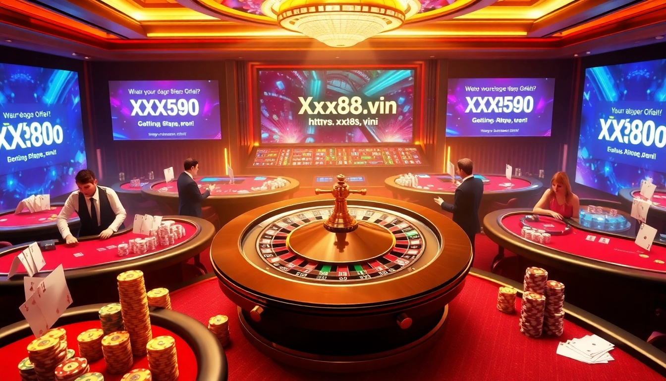 Experience the excitement of gambling at https://xx88.vin/ featuring a lively casino scene.