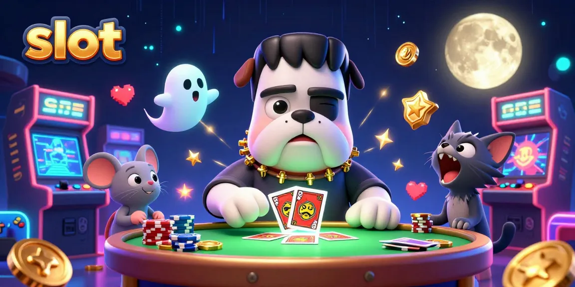 Experience thrilling slot excitement with a unique 3D cartoon scene featuring lively characters and colorful gaming elements.