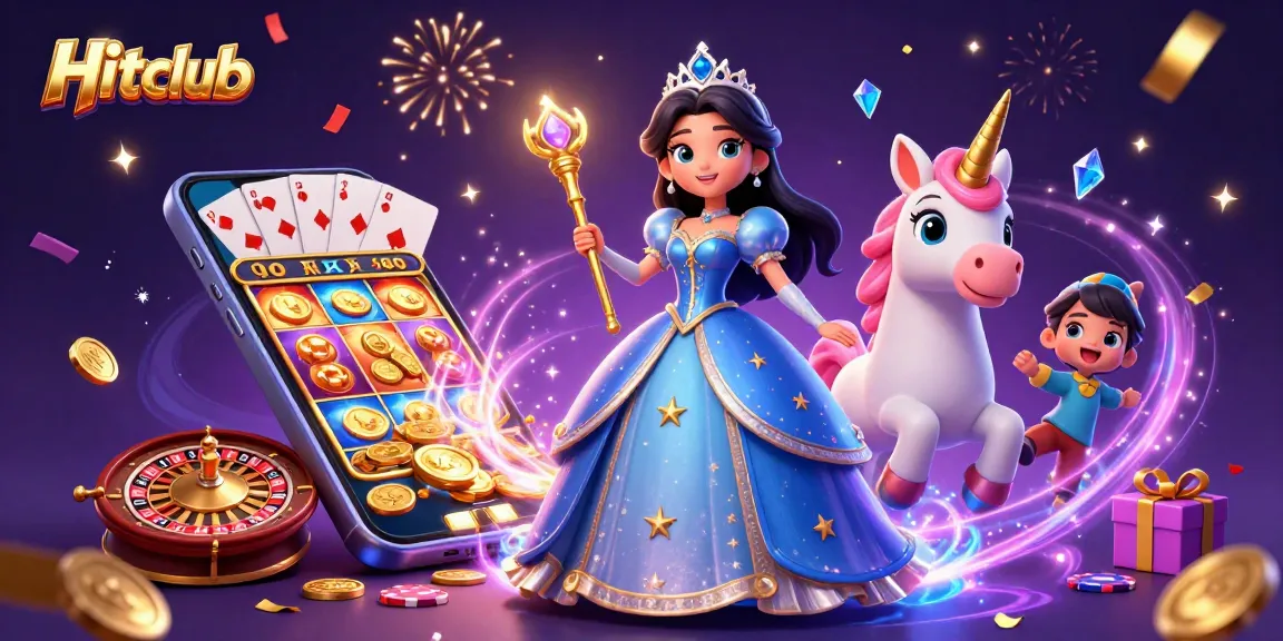 Experience exhilarating gameplay at Hitclub with vibrant slot machines and casino magic.