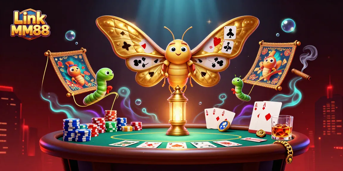 Experience the thrilling ambiance at Link MM88 with vibrant casino scenes illustrated in stunning detail.