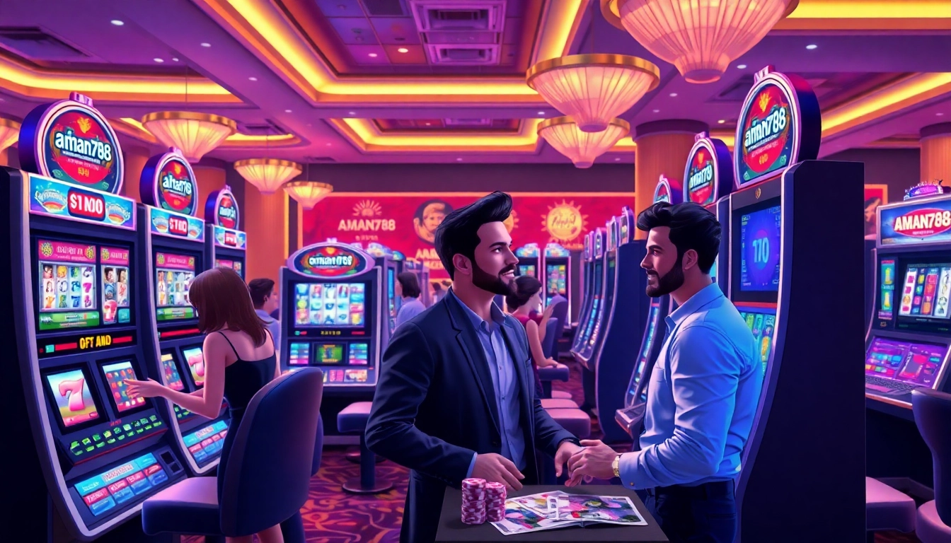 Rasakan sensasi mesin slot aman788 di setting kasino yang mewah.