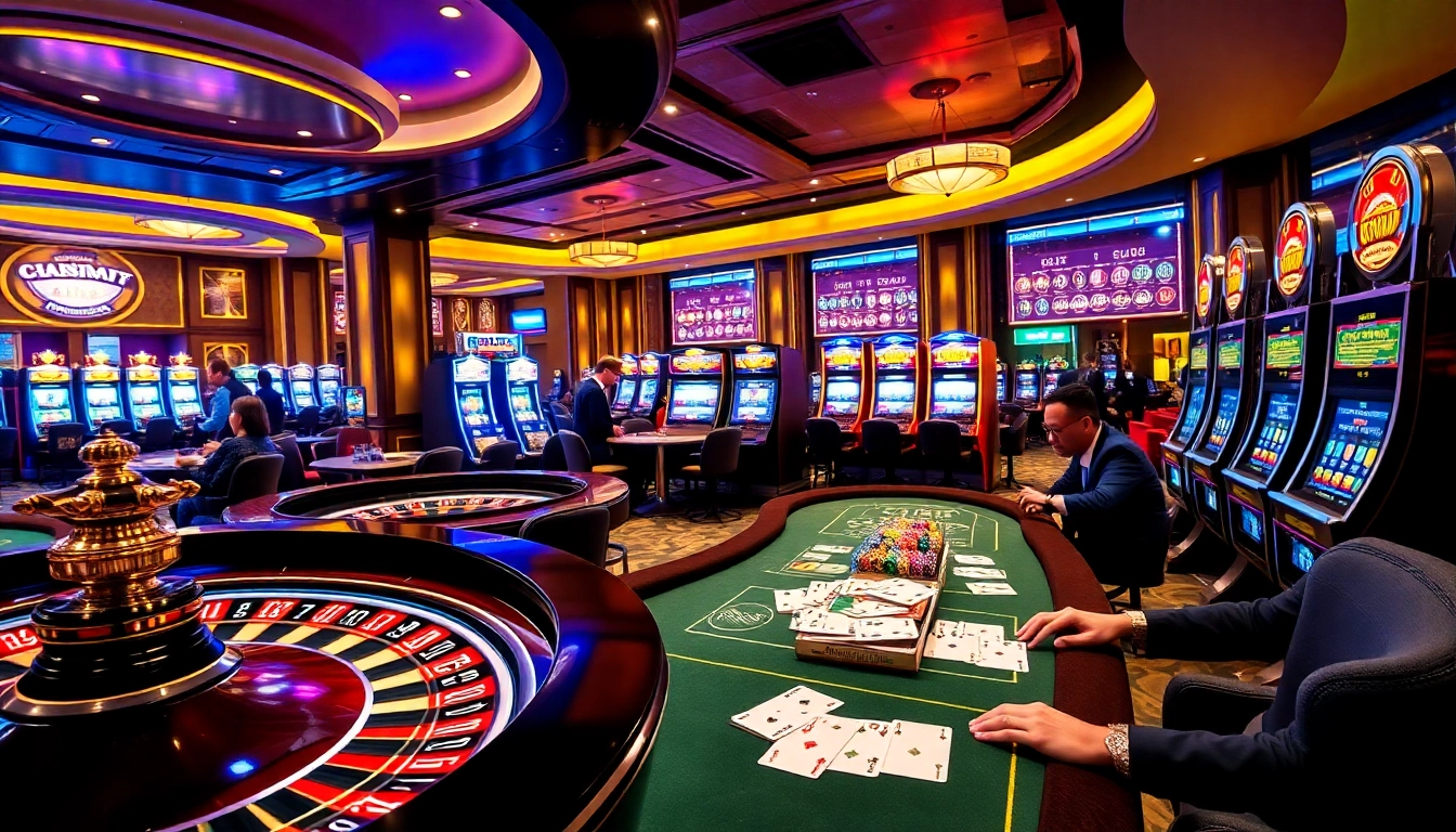 C168 offers an exhilarating casino experience with vibrant gaming tables and modern slot machines.