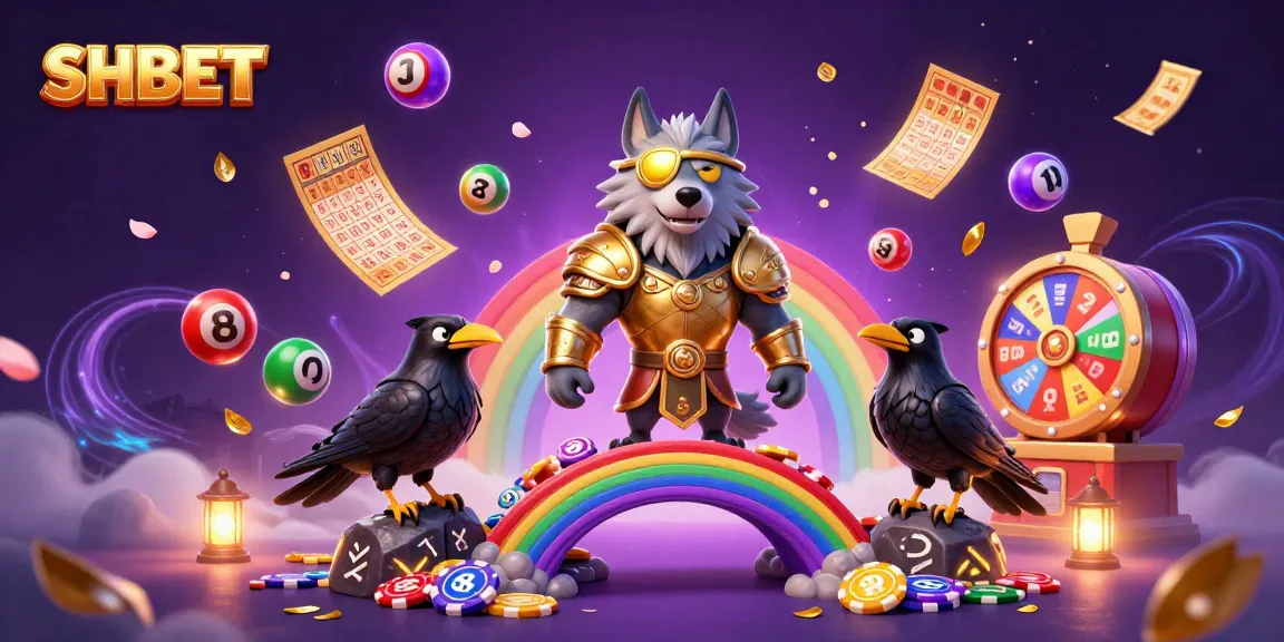 Engage with SHBET's thrilling world as Odin and ravens celebrate wins amidst dynamic casino elements.