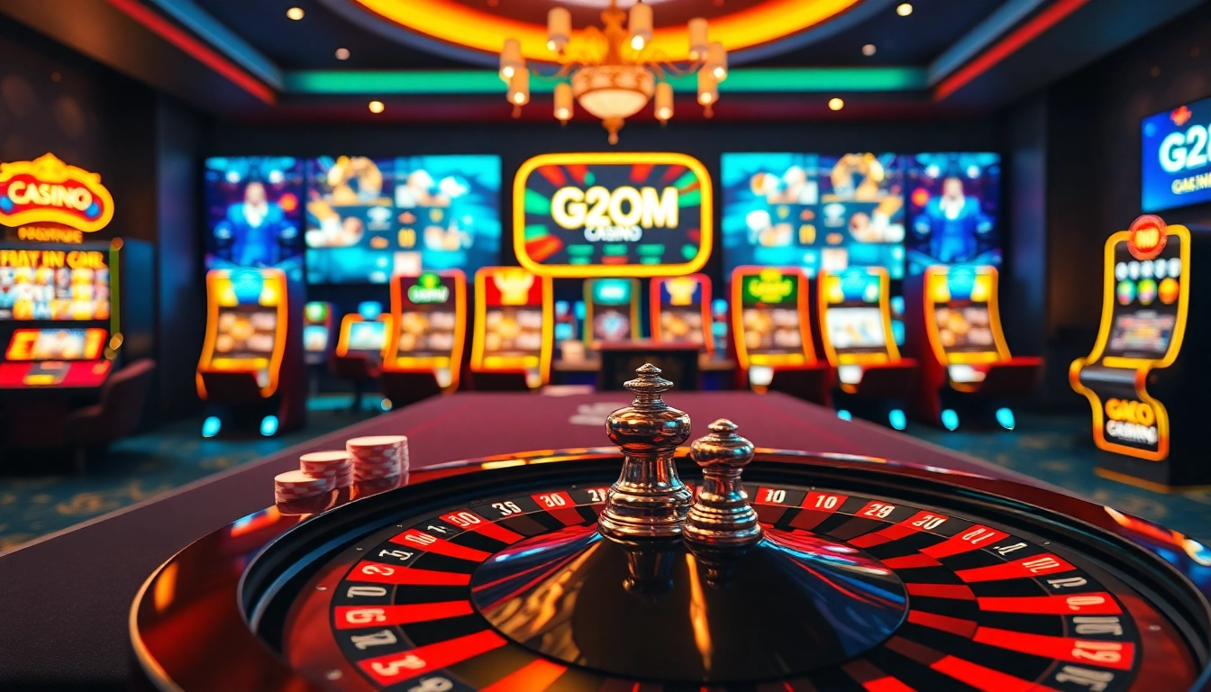 Experience thrilling gameplay at G28 COM with vibrant casino elements and inviting atmosphere.