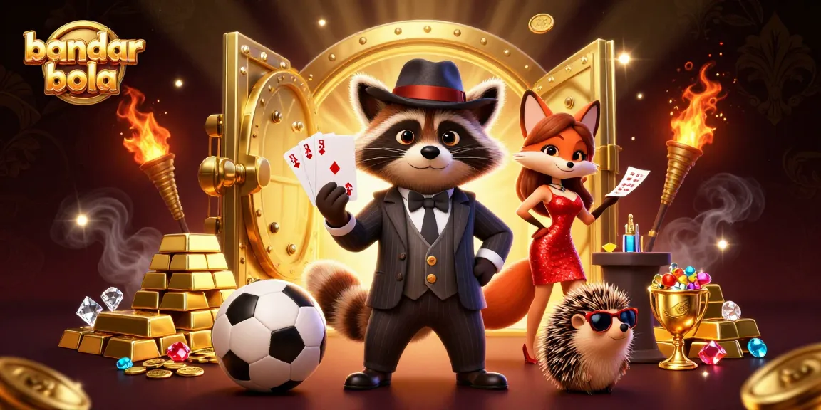 Experience thrilling sports betting with bandar bola in a vibrant 3D illustration filled with excitement.