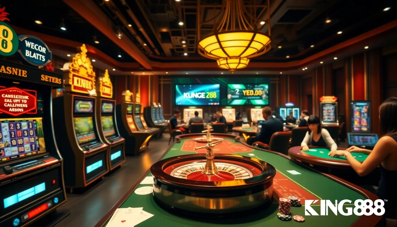 Experience the thrill of gambling at KING88 with engaging casino games and vibrant atmosphere.