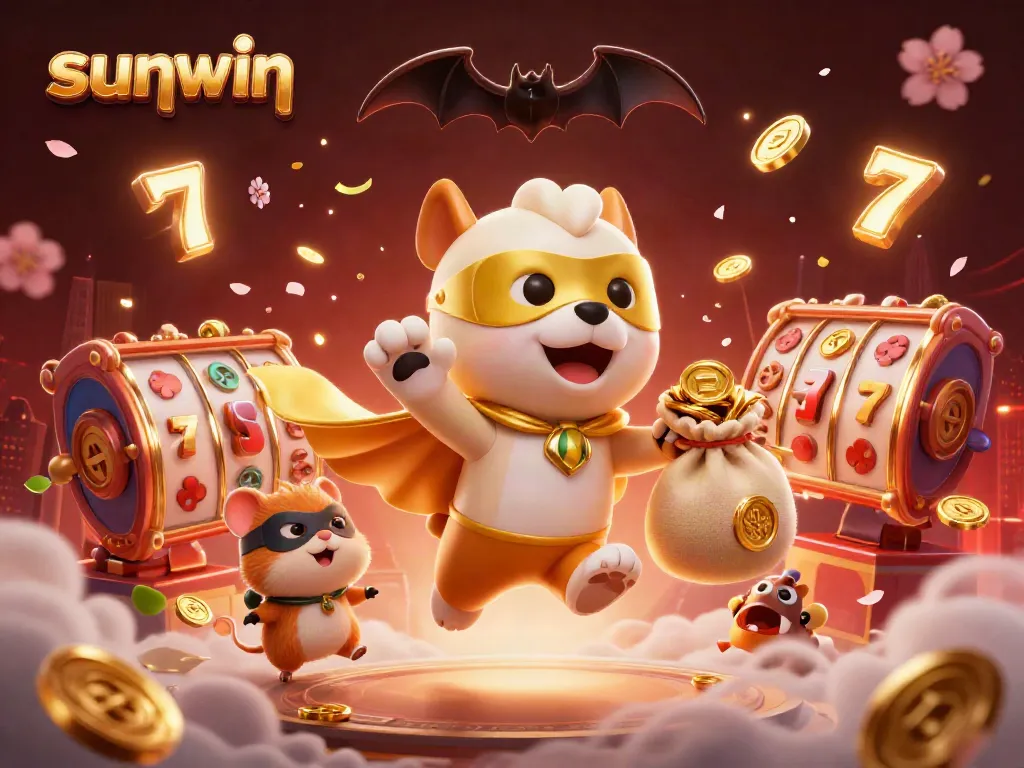 Experience thrilling sunwin gaming with dynamic slot elements and vibrant characters in action.