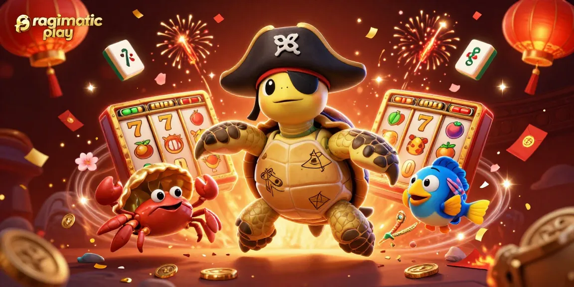 Menangkan permainan slot di pragmatic play dengan gambar karakter unik di bawah harta karun yang tenggelam.